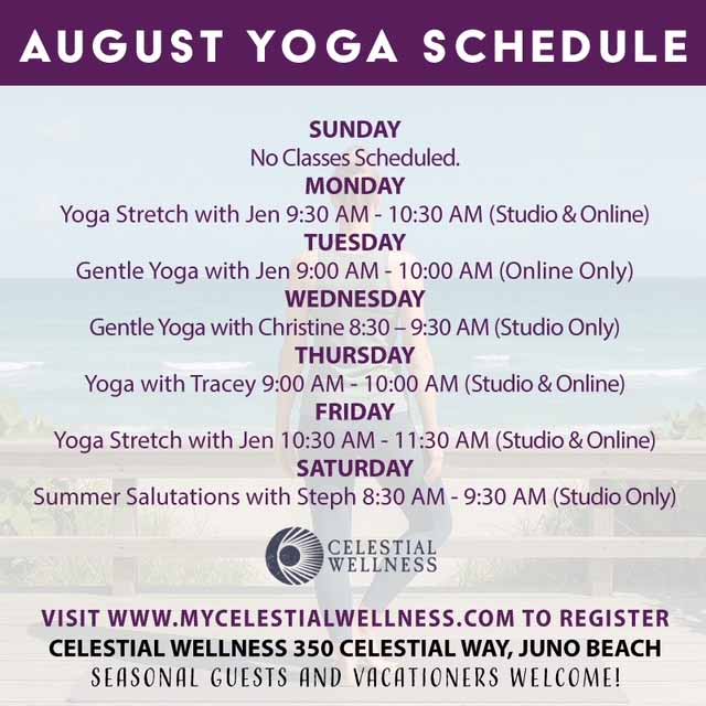 Yoga schedule