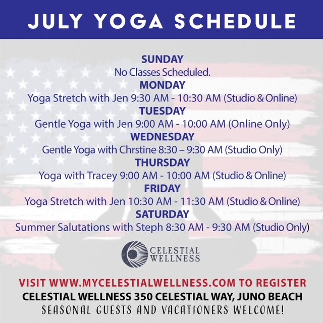 Yoga schedule